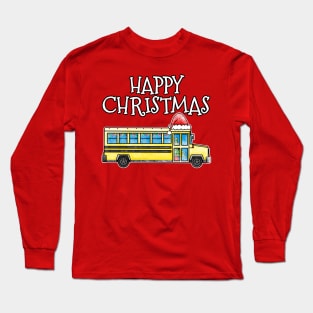 Christmas School Bus Driver Xmas 2022 Long Sleeve T-Shirt